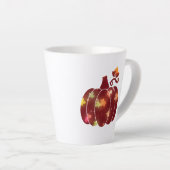 Tasse Latte Latte Mug, Citrouille d'automne (Angle droit)
