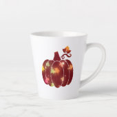 Tasse Latte Latte Mug, Citrouille d'automne (Droite)