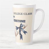 Tasse Latte Latte Mug-Editable Grad Party Gift (Droite)