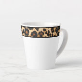 Tasse Latte Latte Mug-Empreinte de léopard (Angle droit)