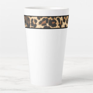 Tasse Latte Latte Mug-Empreinte de léopard