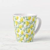 Tasse Latte Latte Mug-Lemons Imprimer (Angle droit)