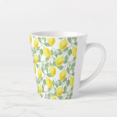 Tasse Latte Latte Mug-Lemons Imprimer (Droite)