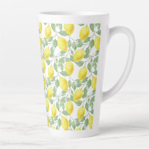 Tasse Latte Latte Mug-Lemons Imprimer