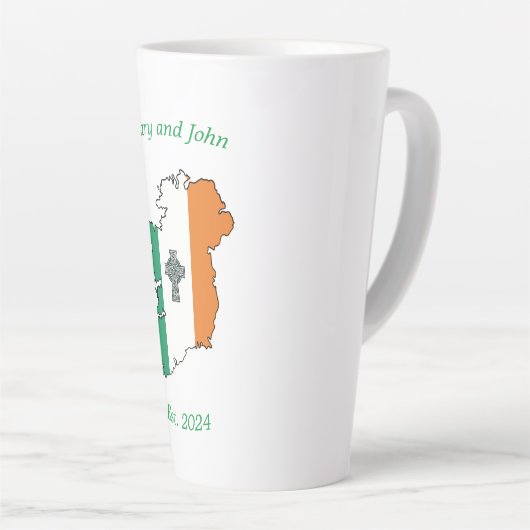 Tasse Latte Latte Mug, Mariage celte (Angle droit)