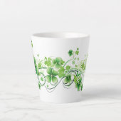 Tasse Latte Latte Mug-St. Patricks Clovers (Devant)