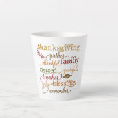 Tasse Latte Latte Mug-Thanksgiving (Devant)