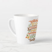 Tasse Latte Latte Mug-Thanksgiving (Angle gauche)