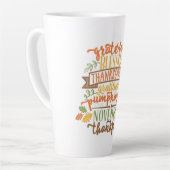 Tasse Latte Latte Mug-Thanksgiving (Angle gauche)