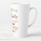 Tasse Latte Latte Mug-Thanksgiving (Droite)