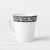 Tasse Latte Latte Mug-Zebra Print (Angle gauche)