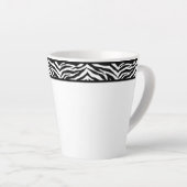 Tasse Latte Latte Mug-Zebra Print (Angle droit)