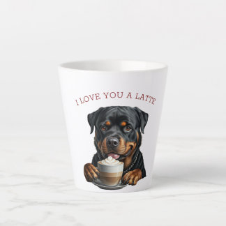 Tasse Latte Latte Rottweiler