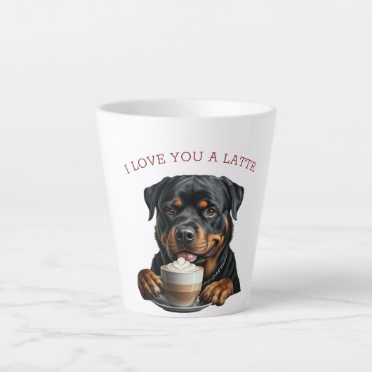 Tasse Latte Latte Rottweiler (Devant)