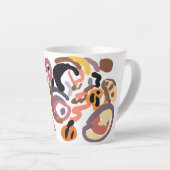 Tasse Latte l'automne d'Action de grâce (Angle droit)
