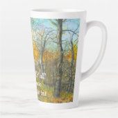 Tasse Latte L'automne doré dans une aquarelle en chênaie (Droite)
