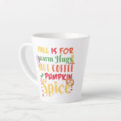 Tasse Latte L'Automne Est Pour Les Hugs Chauds Café Chaud Et É (Angle gauche)
