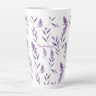 Tasse Latte Lavender Flower Buves Thunder_Cove