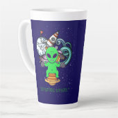 Tasse Latte l'aventure attend (Angle gauche)
