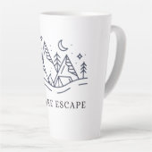 Tasse Latte "L'aventure Attend Graphique de Camping (Angle droit)