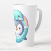Tasse Latte L'aventure océanique de Penguin (Angle droit)