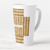 Tasse Latte Layers of Bamboo Rhythm in Bamboo Natural Repetiti (Angle droit)