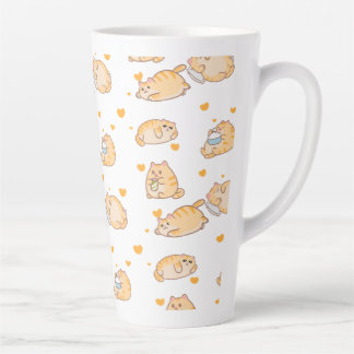 Tasse Latte Lazy Orange Cat