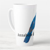 Tasse Latte Le Bleu du Bonheur Personnalisez (Angle gauche)