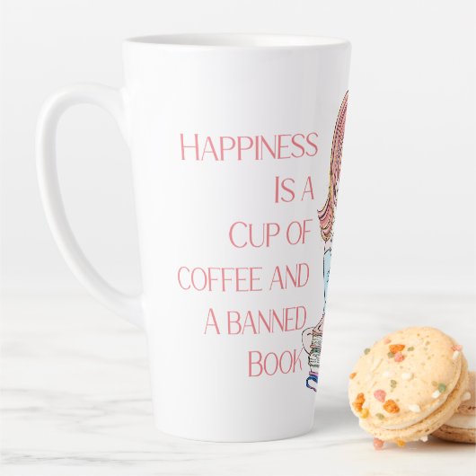 Tasse Latte Le bonheur est une coupe de café (En situation)