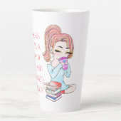 Tasse Latte Le bonheur est une coupe de café (Devant)