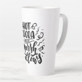 Tasse Latte Le cacao chaud et les marshmallows (Angle droit)