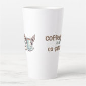 Tasse Latte Le café est mon copilote (Devant)