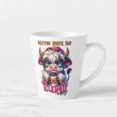 Tasse Latte Le café m'aide à tolérer les idiots (Droite)