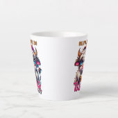 Tasse Latte Le café m'aide à tolérer les idiots (Devant)