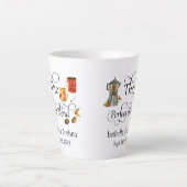 Tasse Latte Le Café Mariage Whimsical Mélange Parfait (Devant)