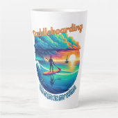 Tasse Latte Le calme dans ma tempête - Paddleboard (Devant)