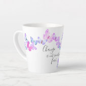 Tasse Latte Le changement n'est pas quelque chose à craindre p (Angle gauche)