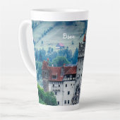 Tasse Latte Le château de Bran (Angle gauche)
