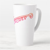 Tasse Latte Le Christ est la clé de la grande boue en latte (Angle droit)