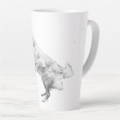 Tasse Latte Le ciel d'automne, l'esprit volant (Angle droit)