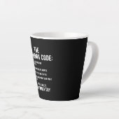 Tasse Latte Le code de grand-mère | Le divertissement est obli (Angle droit)