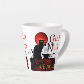 Tasse Latte Le Conversation Noir et Café Noir Café (Angle droit)
