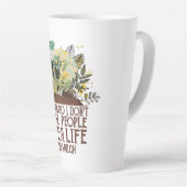 Tasse Latte Le crâne dans le jardin Je n'étouffe pas les gens (Angle droit)