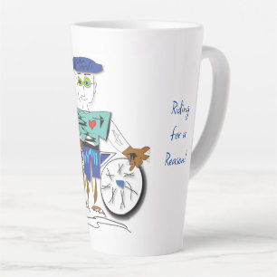 Tasse Latte "Le Cycliste" - équitation pour une raison Latte M