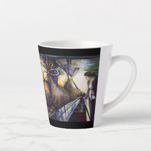 Tasse Latte Le destin hurlant de la vie