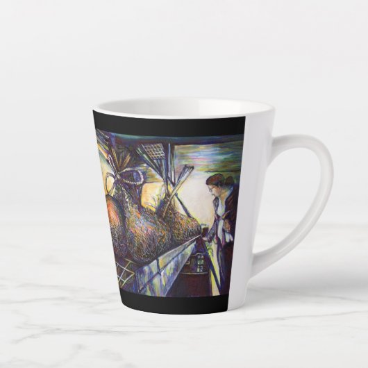 Tasse Latte Le destin hurlant de la vie (Droite)