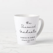 Tasse Latte Le Diplômé Sensé Personnalisé (Angle droit)