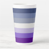 Tasse Latte Le drapeau de la fierté lesbienne boucher de Slipp (Devant)