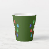 Tasse Latte Le fantôme de Noël présente drôle (Devant)