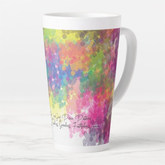 Tasse Latte Le Fruit de l'Esprit - Galates 5 (Angle droit)